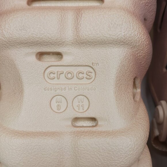 Crocs Echo Ombre Clog Dual-Tone Sandals With Strap Mens Size 9 - Womens 11 - Picture 13 of 14